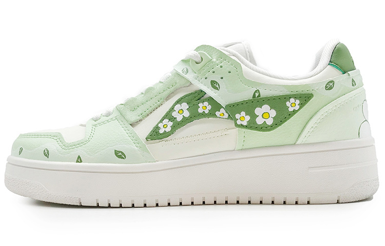 

Кроссовки для скейтбординга серии Tianji женские, низкие, белые/зеленые Lining, Зеленый, Кроссовки для скейтбординга серии Tianji женские, низкие, белые/зеленые Lining