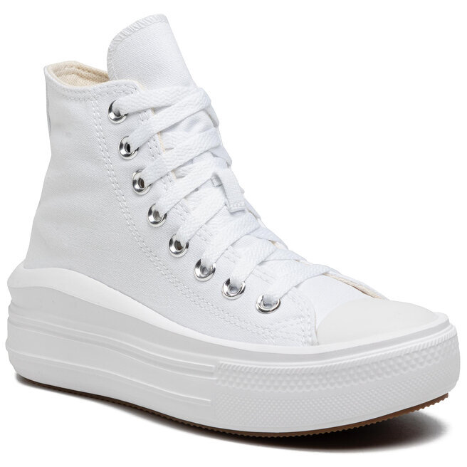 Кеды Converse Ctas Move Hi 568498C White/Natural Ivory/Black, белый — фото 2