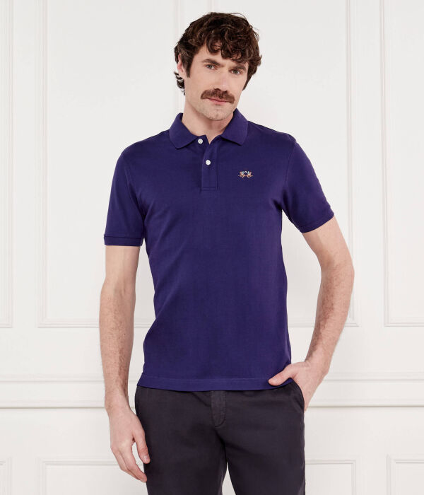 

Рубашка поло Slim fit La Martina, фиолетовый