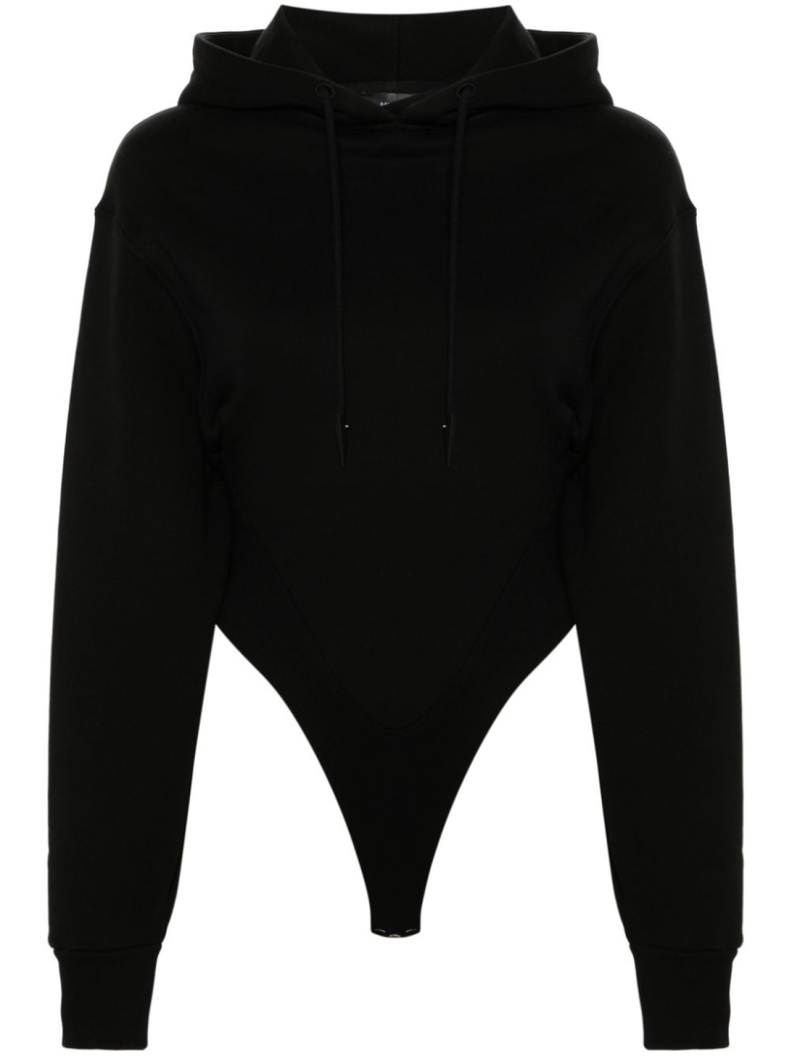

Mugler боди с капюшоном, черный