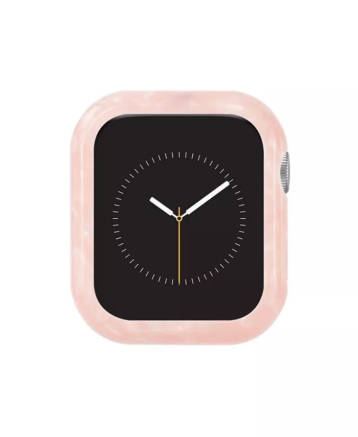 

Женский розовый защитный чехол из ацетата, предназначенный для Apple Watch диаметром 45 мм Anne Klein
