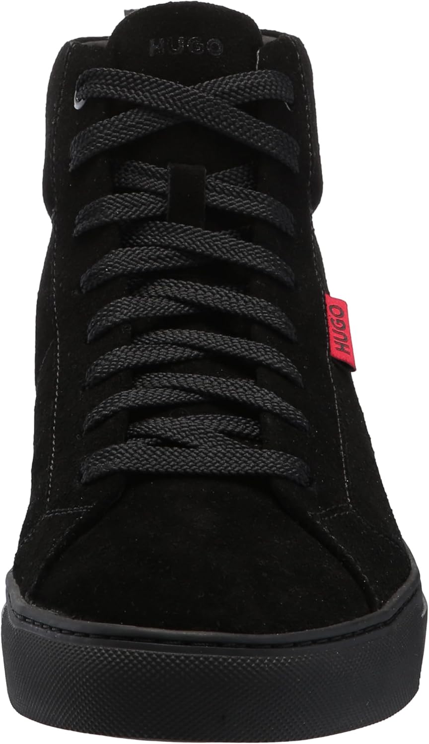 Высокие кроссовки Hugo Mens Essential Cupsole из замши, Black Currant — фото 2