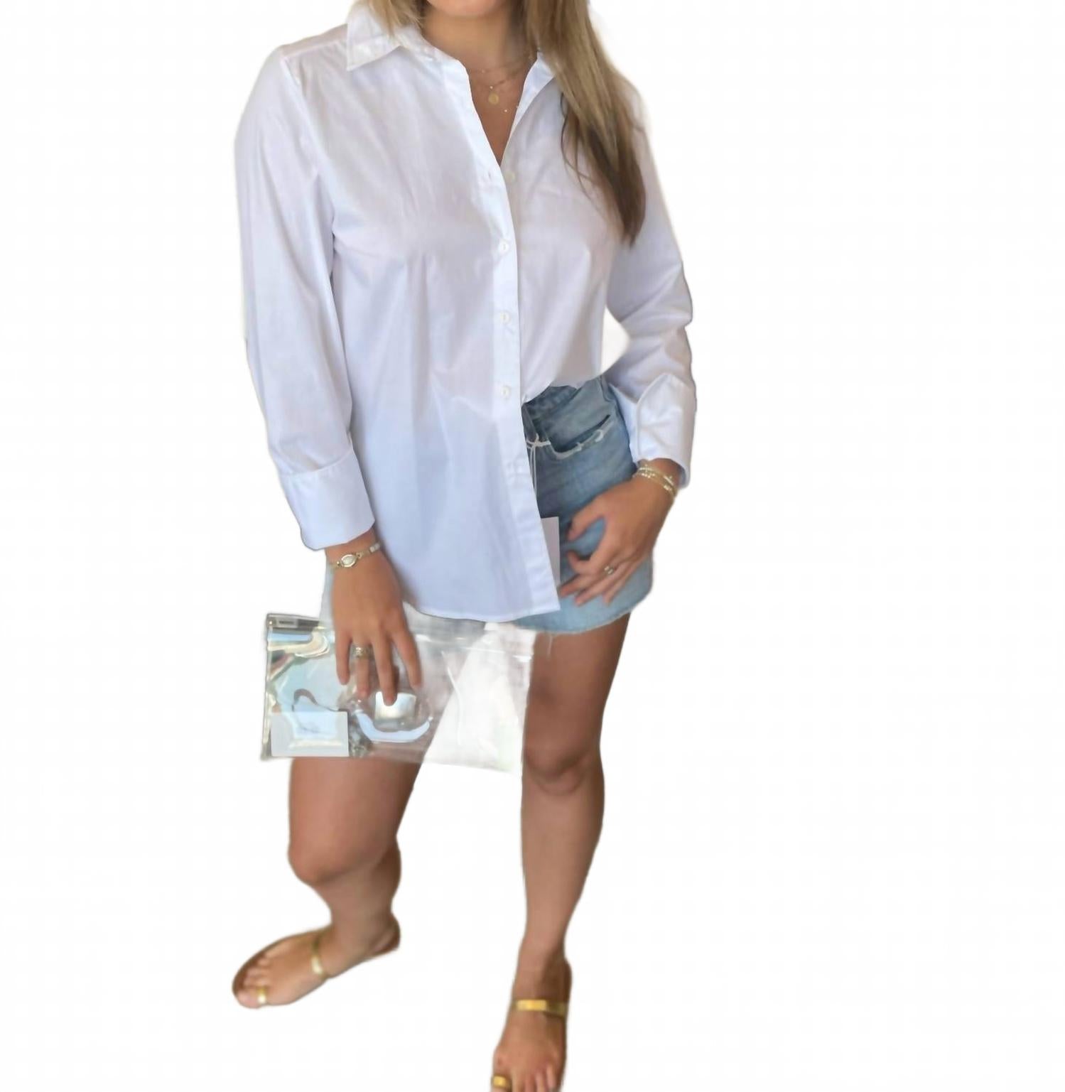 

Блузка Marley с длинным рукавом в белом цвете Adrienne