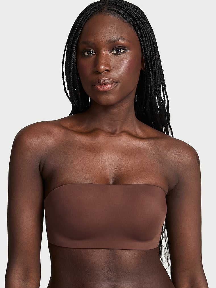 

Невидимый бюстгальтер без бретелек с косточками пуш-ап от Victoria's Secret Perfect Comfort Victoria'S Secret Bare, цвет smooth ganache