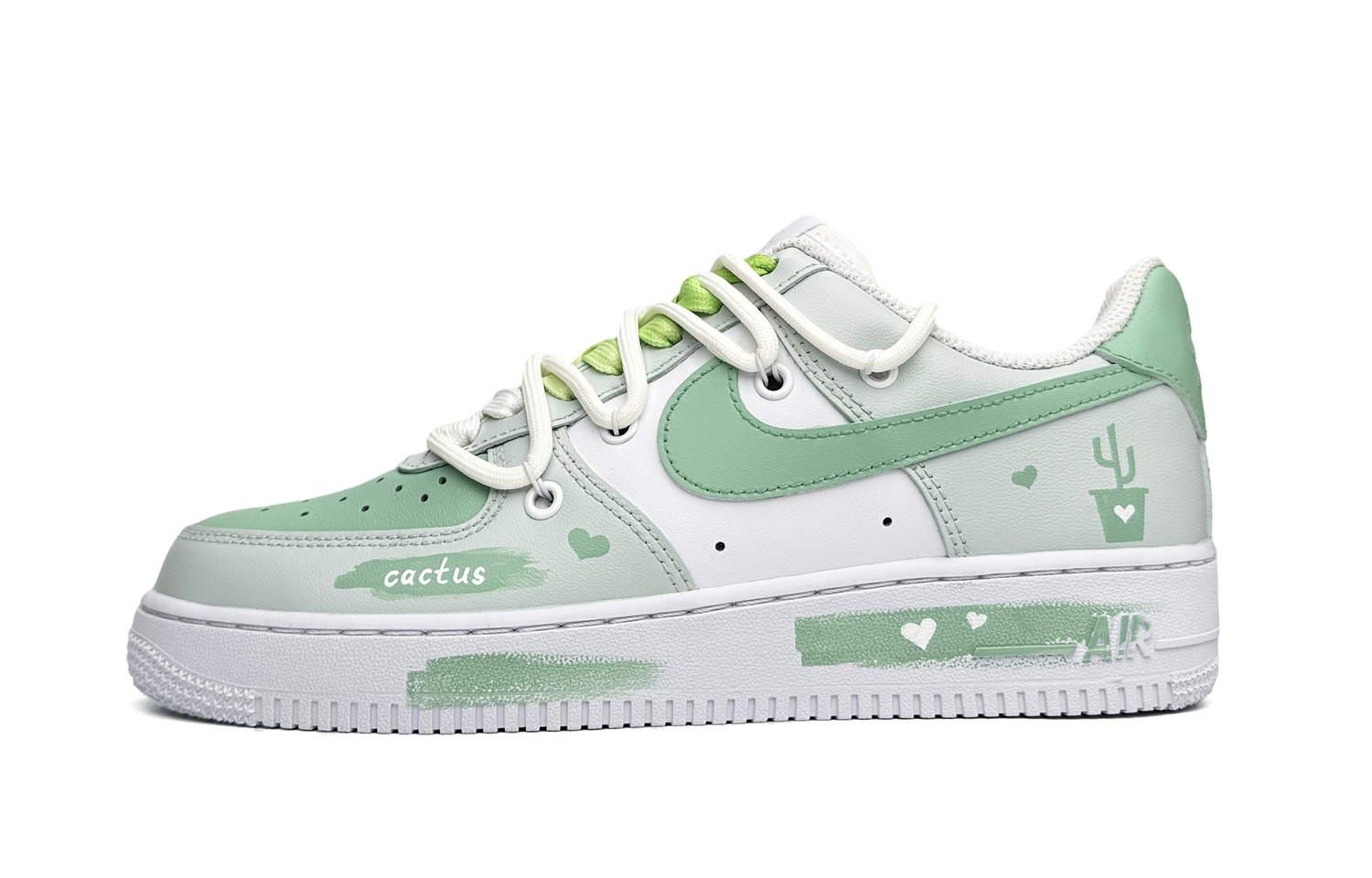 

Кроссовки Nike Air Force 1 Skateboard Shoes Women's Low-Top Green White
