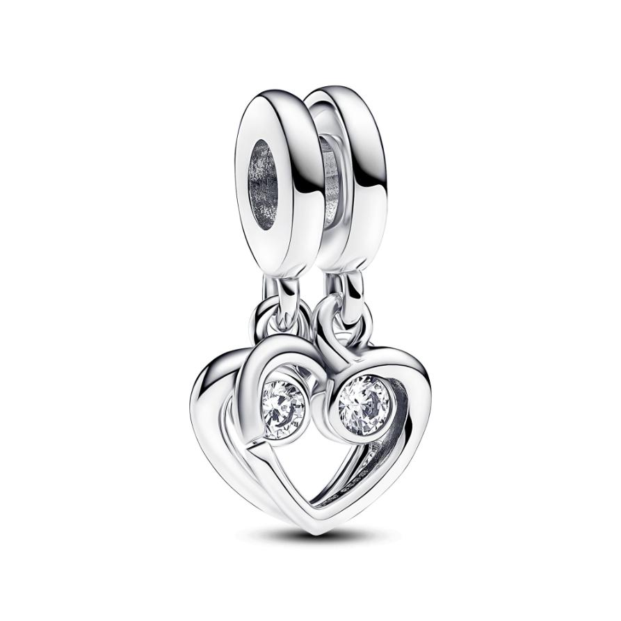 

Шарм Pandora Forever & Always Splittable Dangle Charm, стерлинговое серебро