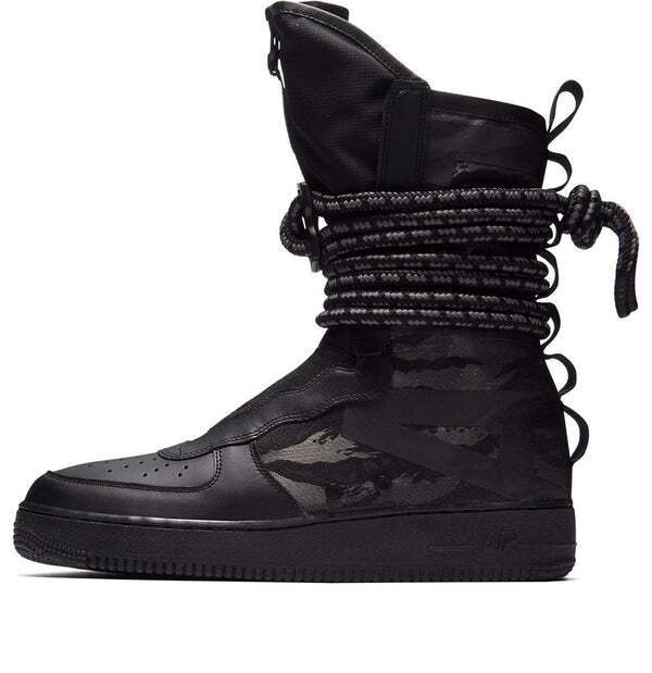 

Кроссовки sf air force 1 высокие Nike, черный