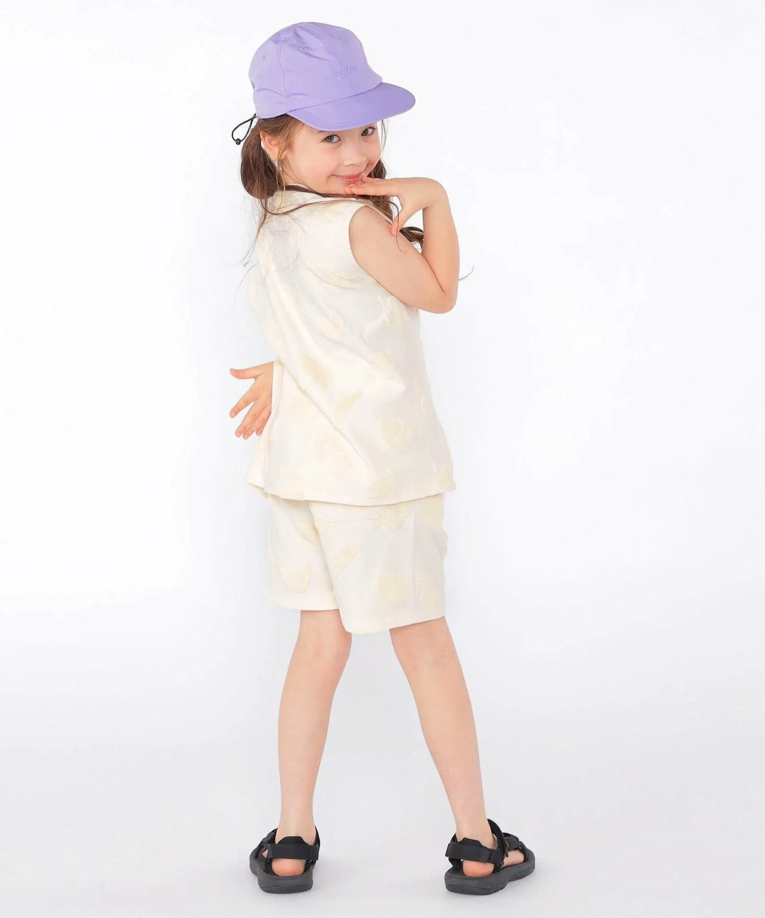 Детские шорты SHIPS: 100–130 см / Жаккардовые шорты с ворсом SHIPS KIDS, Off white — фото 4