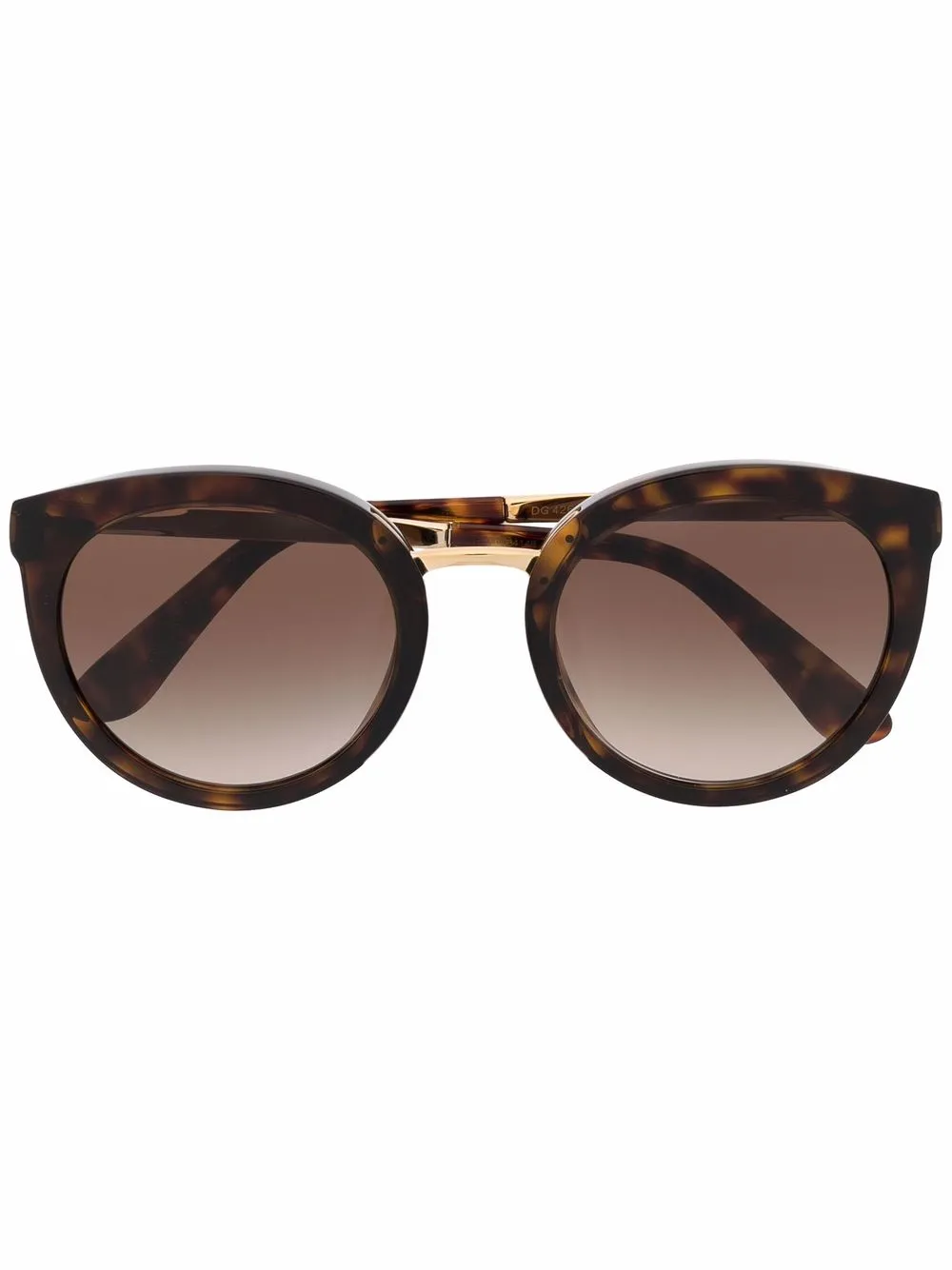 

Солнцезащитные очки в круглой оправе Dolce & Gabbana Eyewear, коричневый