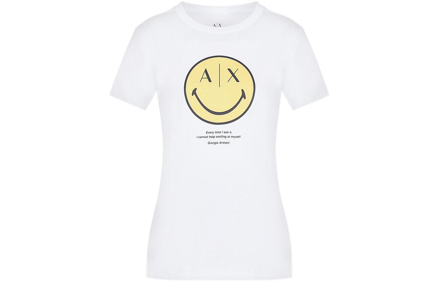 

Футболка Smileyworld X SmileyWorld женская белая Armani Exchange