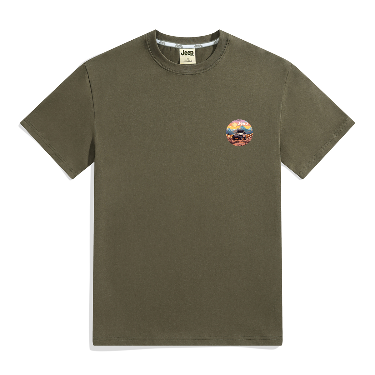 

Футболка Unisex Crew Neck Moderate Straight Fit Jeep, army зеленый