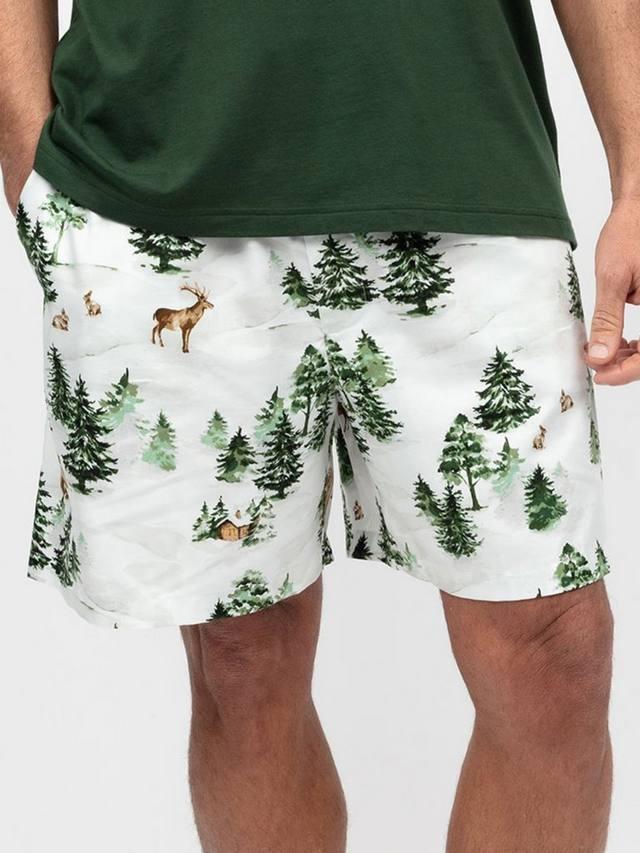 

Пижамные шорты из хлопковой смеси с альпийским принтом Cyberjammies