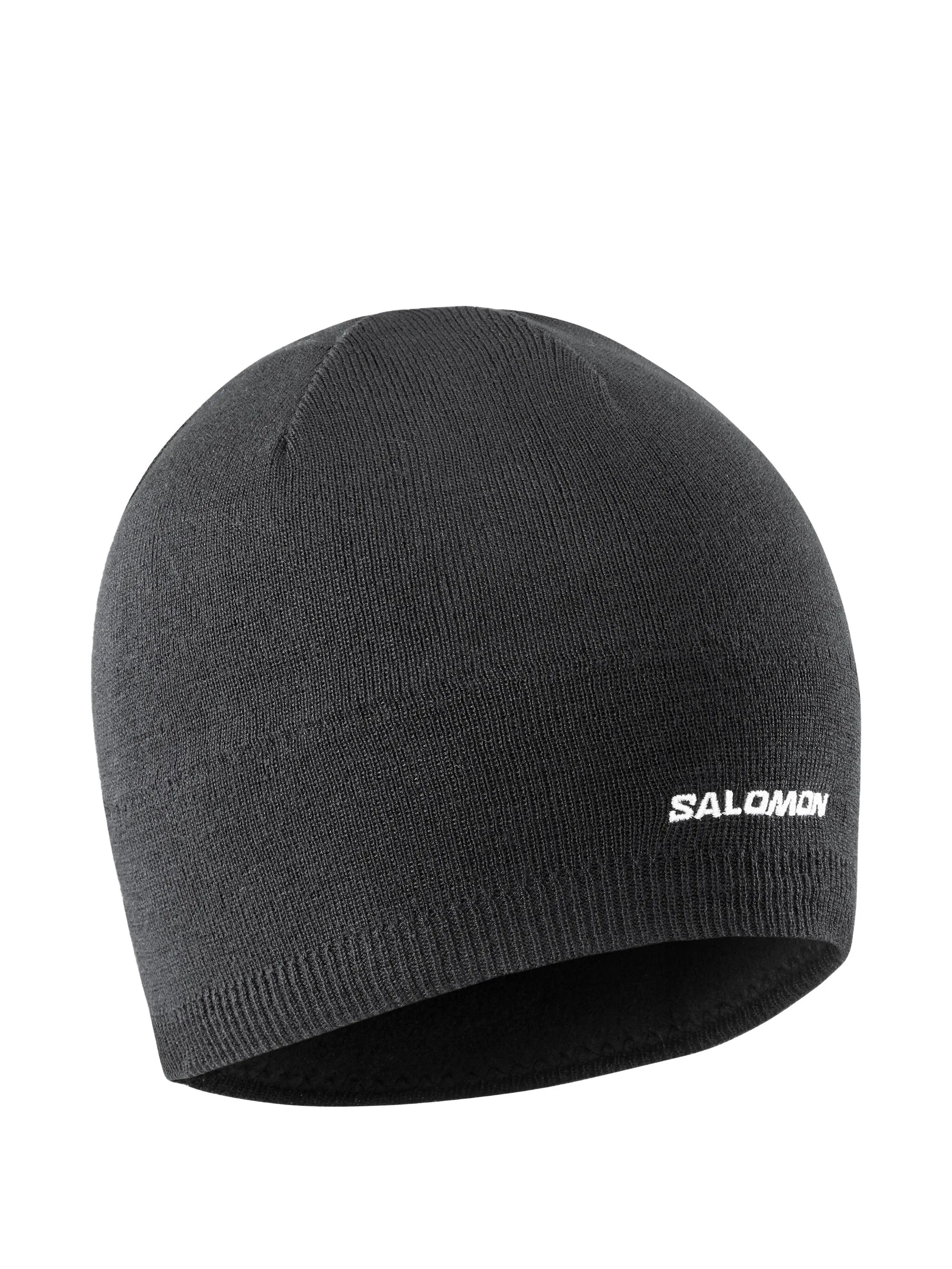 

Шапка бини с вышитым логотипом Salomon, черный