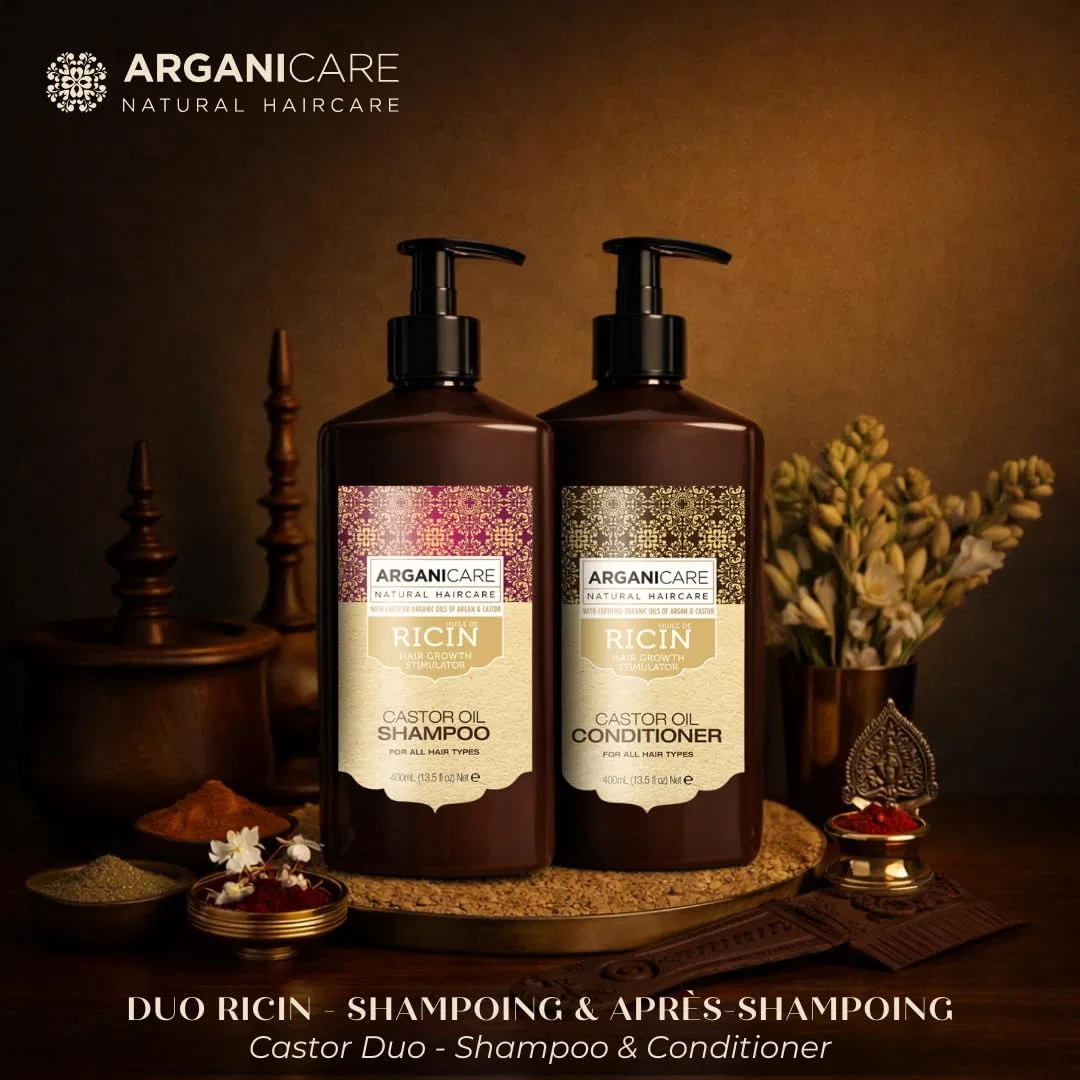 Набор Arganicare Duo с органическим касторовым маслом: шампунь и кондиционер, 2 х 400 мл Arganicare, Castor Growth Shampoo & Conditioner Duo — фото 2