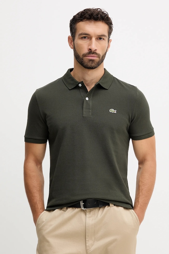 

Хлопковая поло Lacoste, зеленый