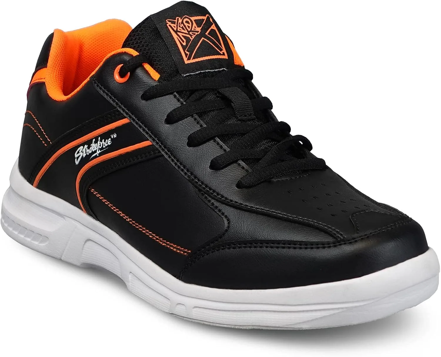 Боулинговые ботинки KR Strikeforce TPC Hype White/Black/Sky, для рук стандартного размера, унисекс, черный/оранжевый — фото 4
