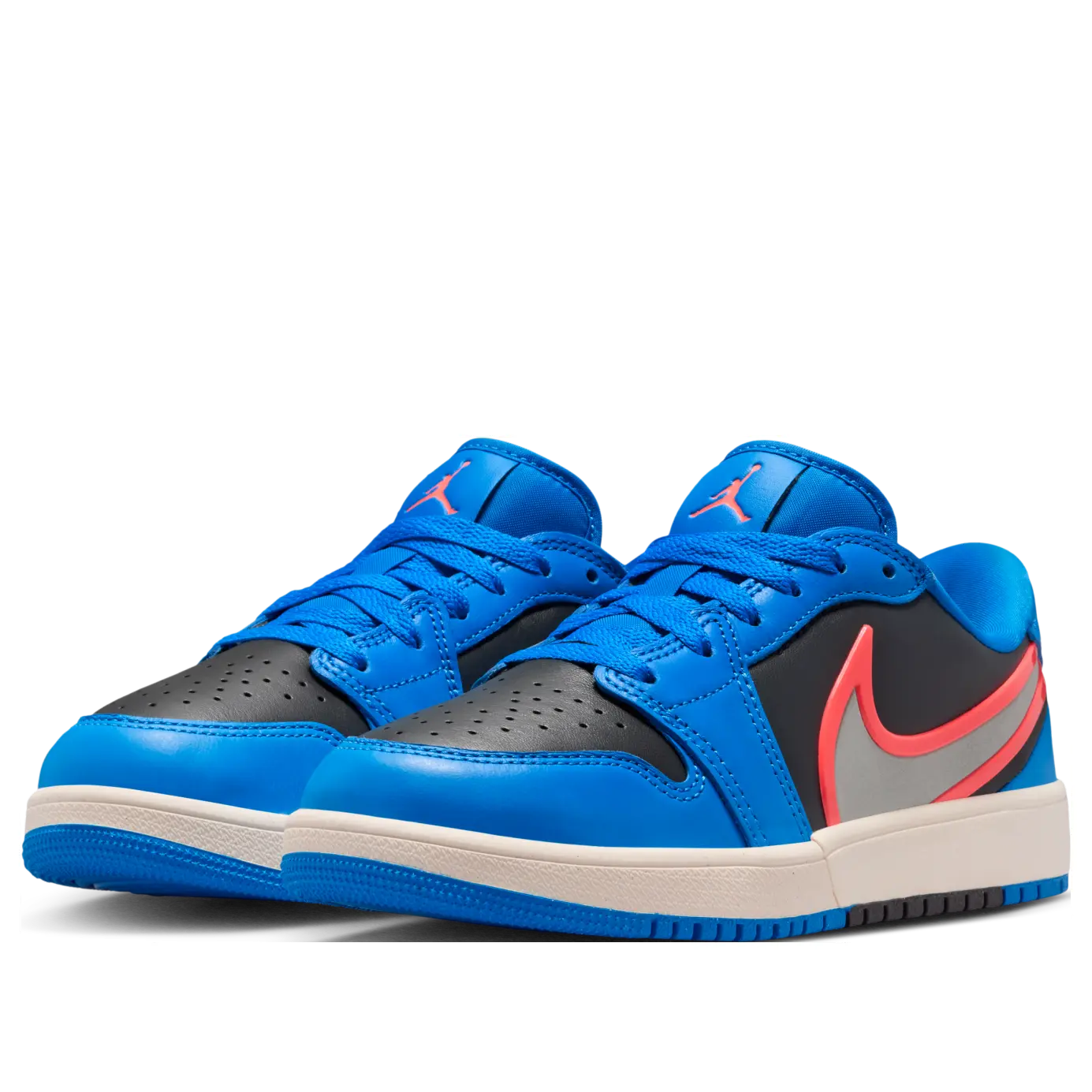 Кроссовки (GS) Air Jordan 1 Low RM 'Photo Blue Silver Hot Lava' — фото 4