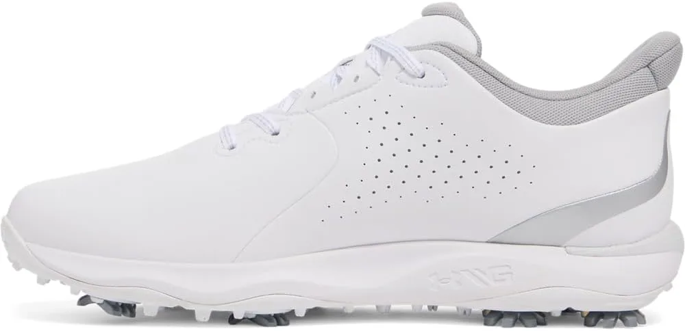 Мужские гольф-кроссовки Under Armour Drive Fade, белый/металлик серебристый — фото 2