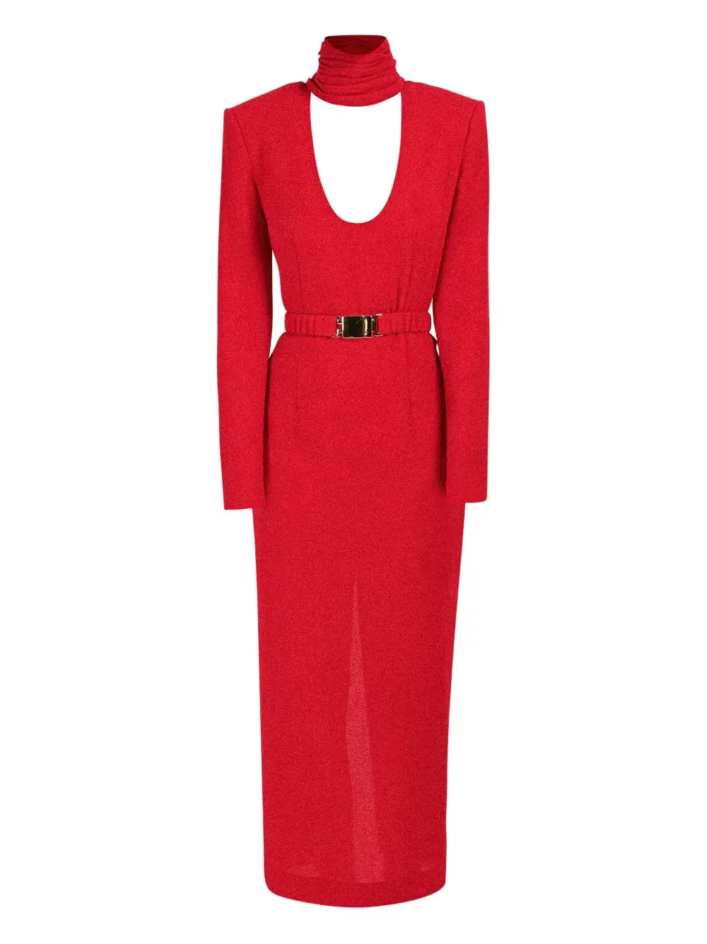 

Платье с драпировкой и поясом Rowen Rose, красный