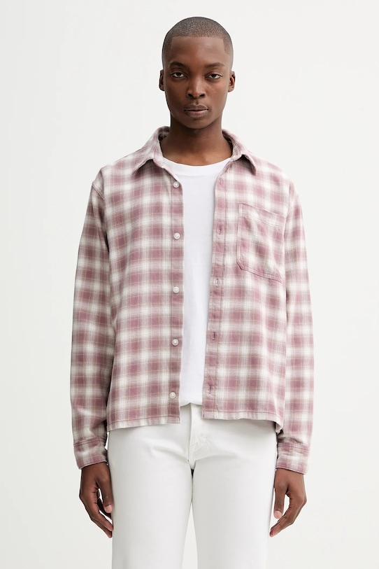 

Хлопковая рубашка Hollister Co., розовый