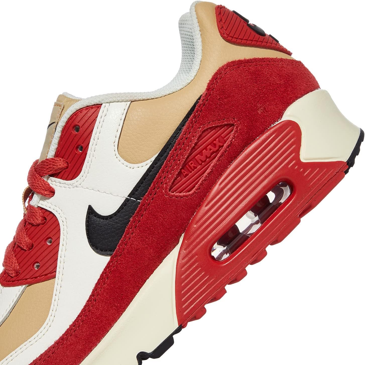 Кроссовки Nike Kid's Air Max 90 LTR, белый/черный/красный — фото 3