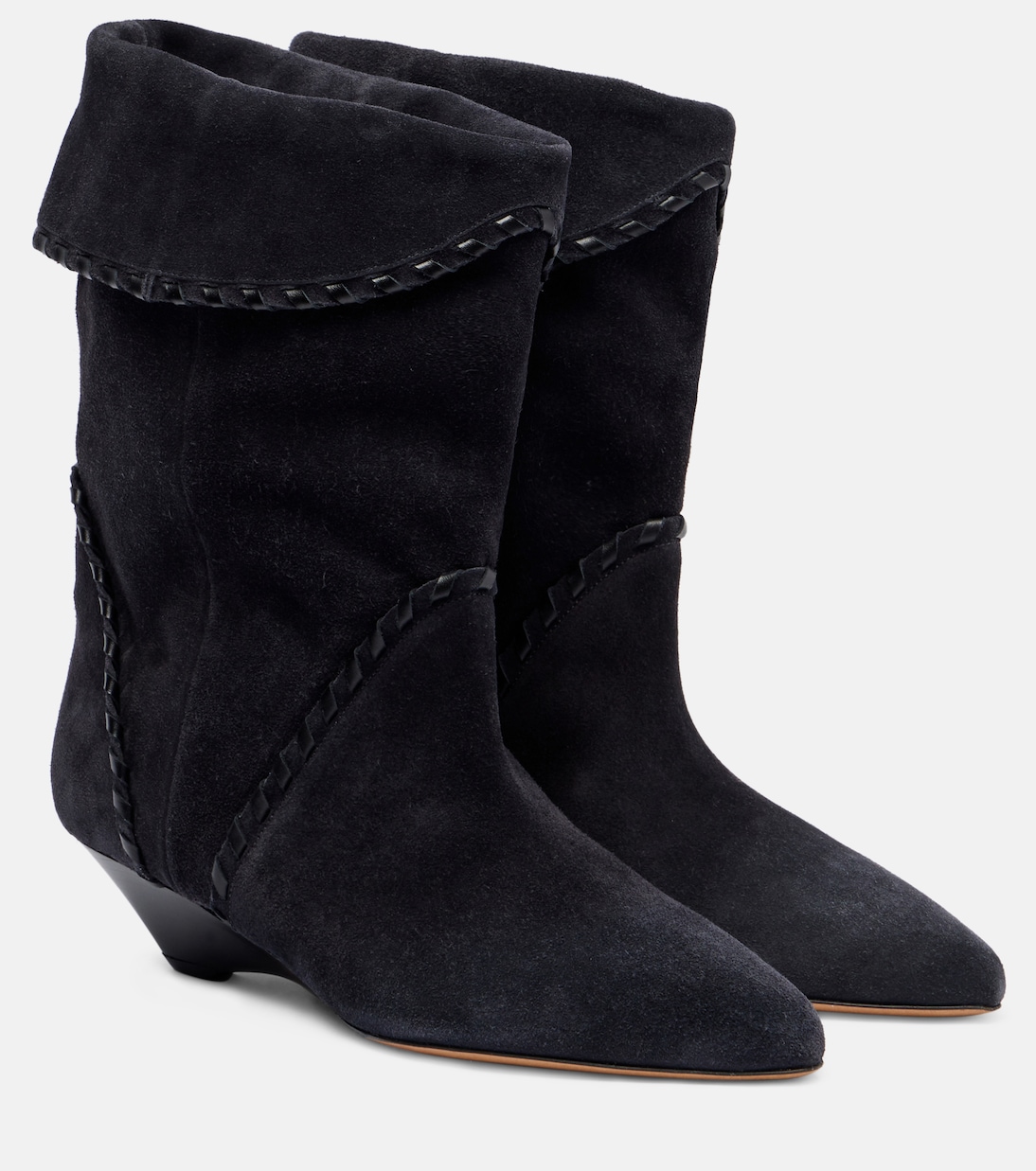 Ботинки Edoa 45 до щиколотки из замши Isabel Marant, черный