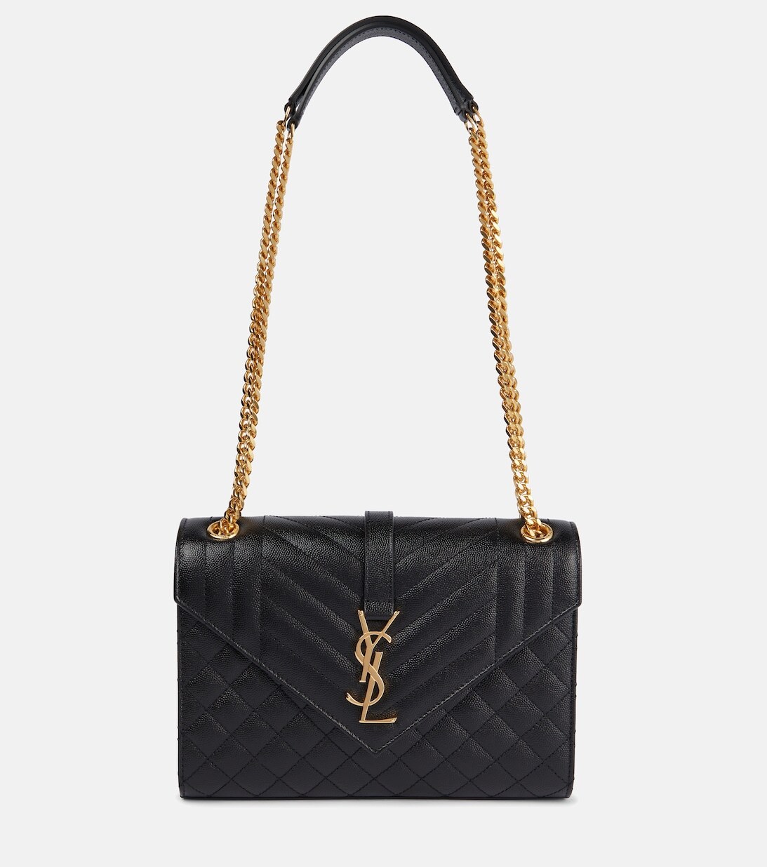 

Сумка на плечо Envelope среднего размера Saint Laurent, черный