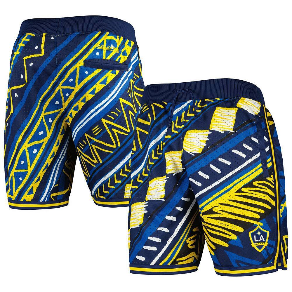 

Мужские модные шорты Mitchell & Ness LA Galaxy Tribal темно-синего цвета, цвет Gal Navy