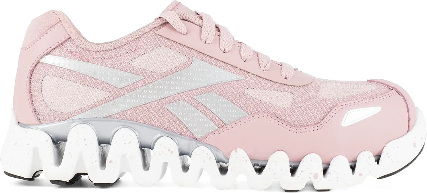 Мужские рабочие кроссовки Reebok Work Zig Pulse с защитным носком EH, розовый — фото 3