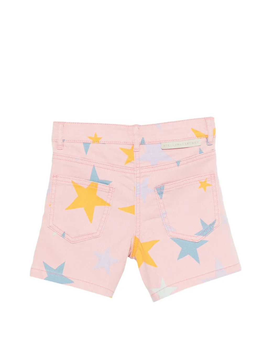 Шорты с принтом в виде звезд Stella Mccartney Kids, розовый — фото 2