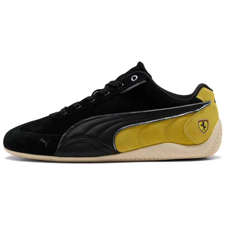 

PUMA Кроссовки Ferrari Speedcat Lightweight Cushioning Abrasion Resistant Low top мужские черные желтые