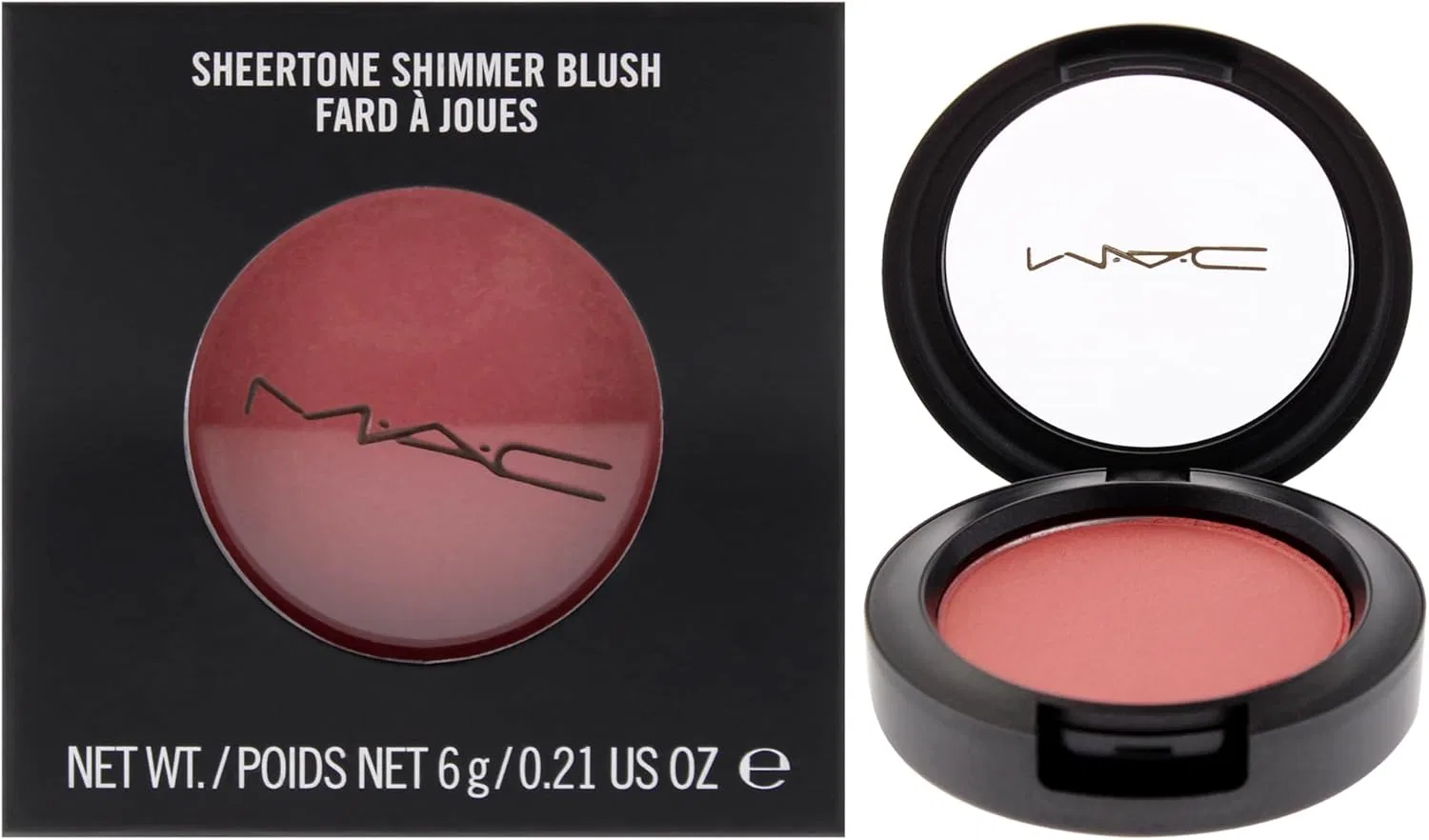 Румяна пудровые с мерцанием Peach Beige MAC 6 г