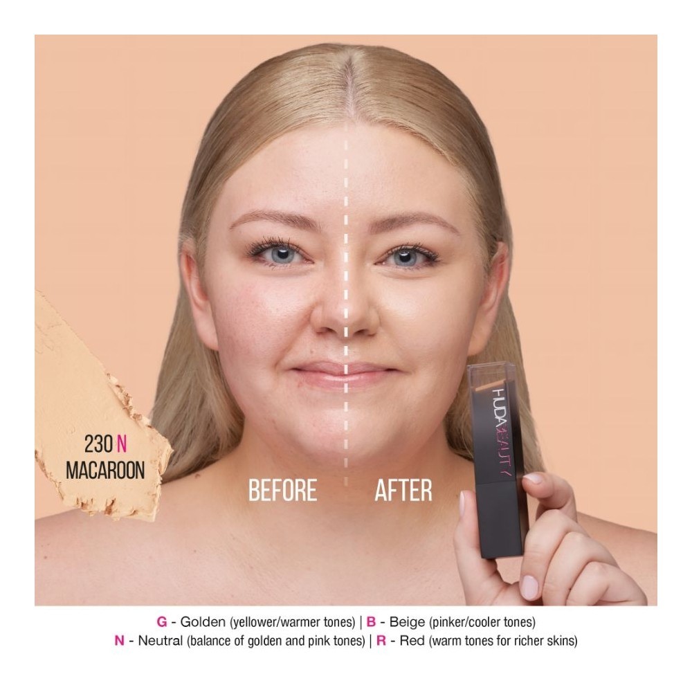 Маска для лица Huda Beauty — Тональный , nr. 230n macaroon, 12.5 г — фото 4