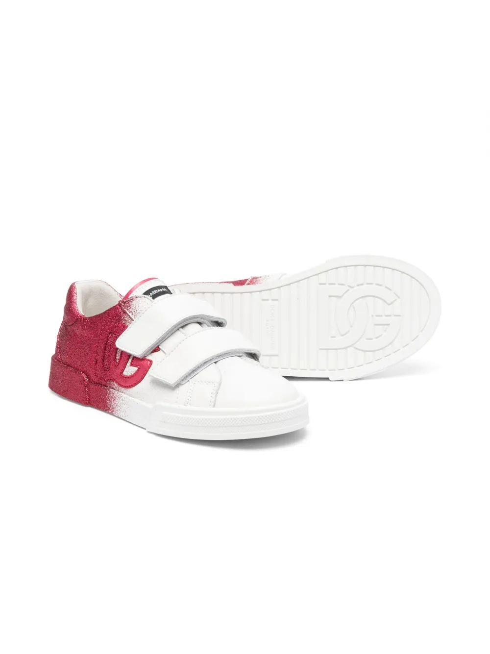 Кроссовки Maiolica с блестками Dolce & Gabbana Kids, белый — фото 2