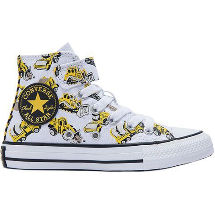 Кроссовки Chuck Taylor All Star Anti-Kick Cushioning High-Top детские из хлопка Converse, белый — фото 2