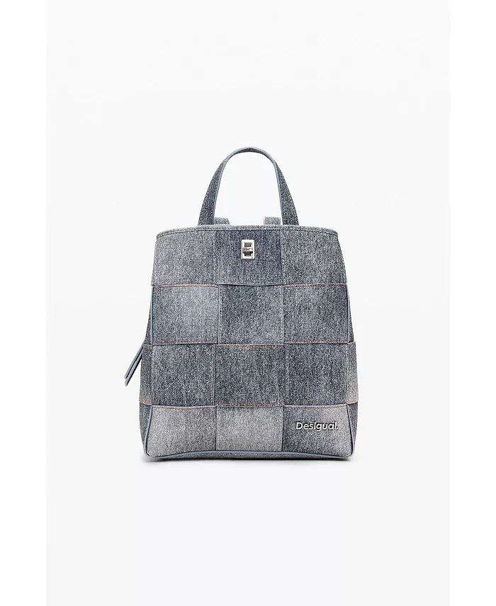 

Женский рюкзак Medium с плетеным эффектом под деним Desigual, синий