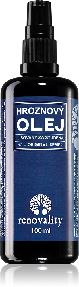 

Масло для лица из виноградных косточек холодного отжима серии Original для жирной и комбинированной кожи Renovality, 100 мл