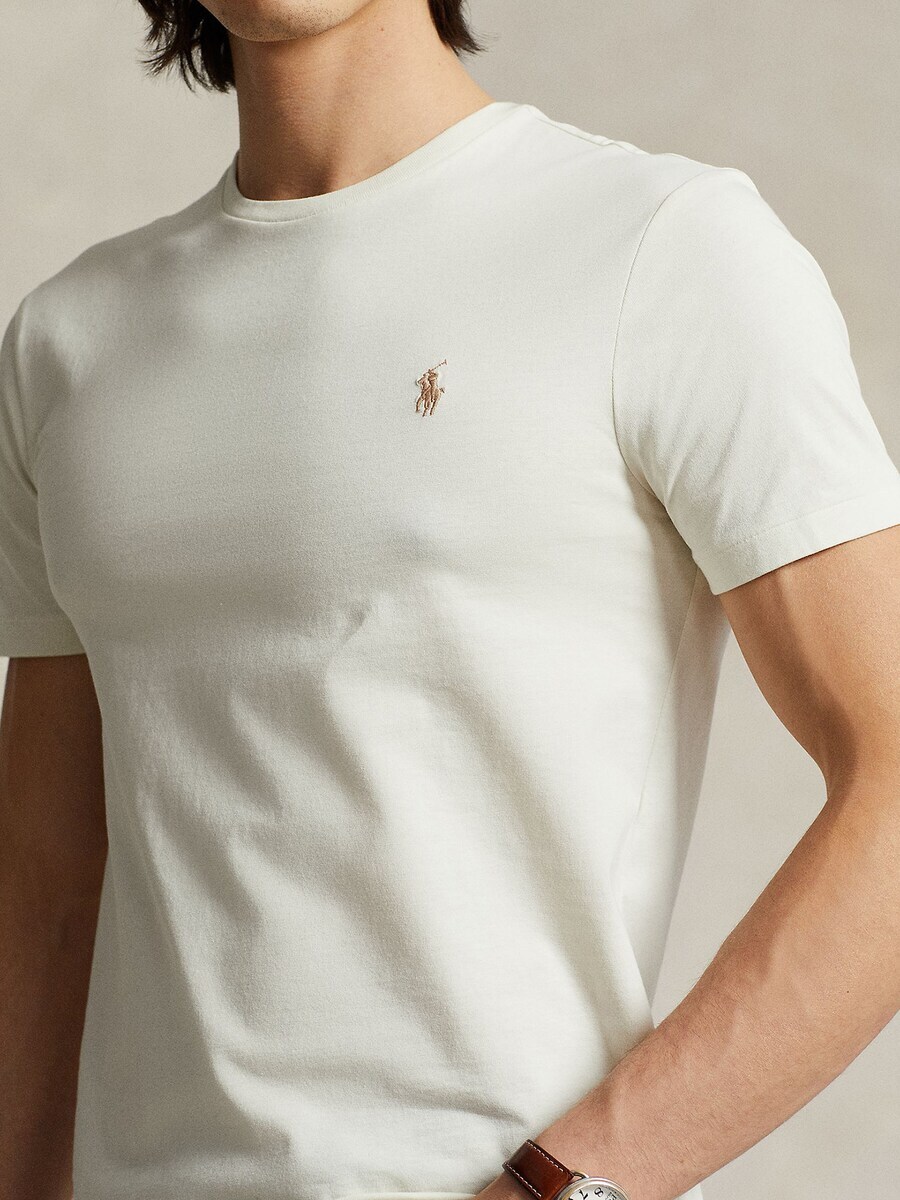 Футболка Polo Ralph Lauren Regular fit, кремовый/темно-бежевый — фото 3