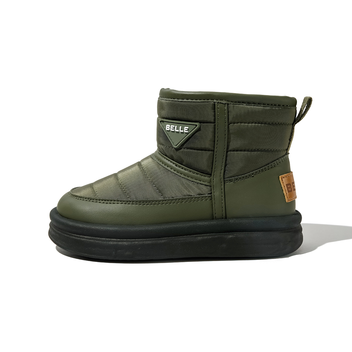 

Износостойкие высокие детские ботинки для детей BELLE, зеленый