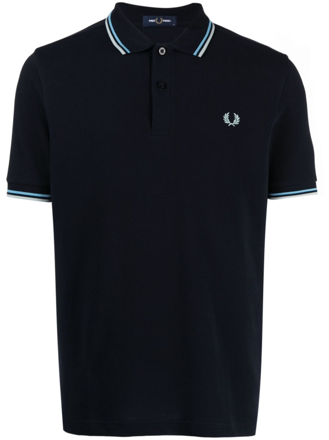 

Рубашка поло с вышитым логотипом Fred Perry, синий