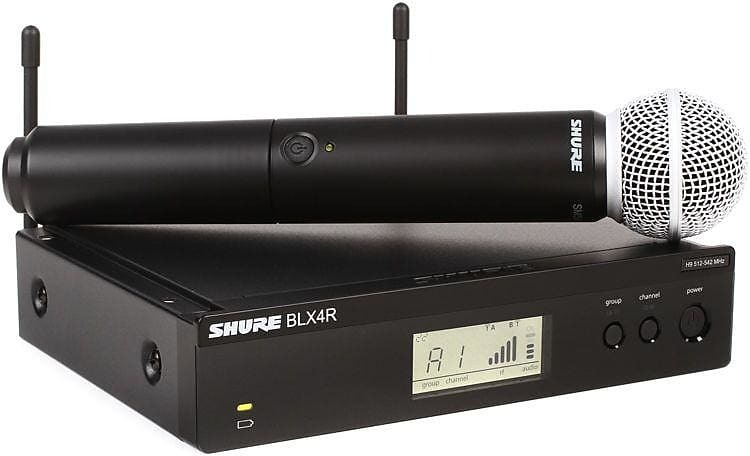 

Беспроводная микрофонная система Shure BLX24 Wireless Microphone System with SM58 Handheld Transmitter