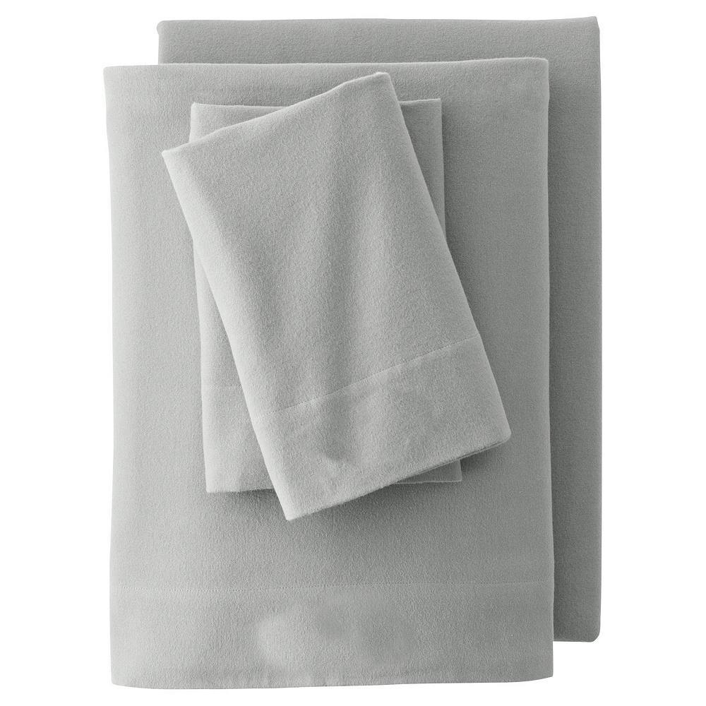 

Комплект бархатных фланелевых простыней Lands' End или комплект из 2 наволочек, цвет Light Fog