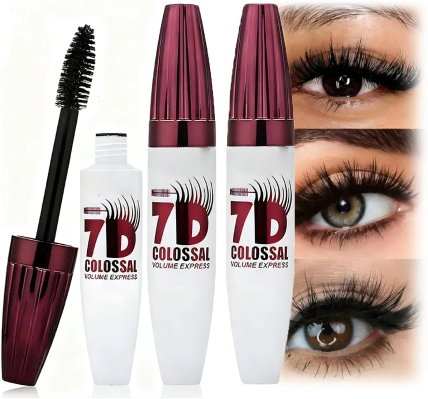 Тушь для ресниц «7d Colossal Mascara» с эффектом накладных ресниц, 2 шт. Generisch, 2