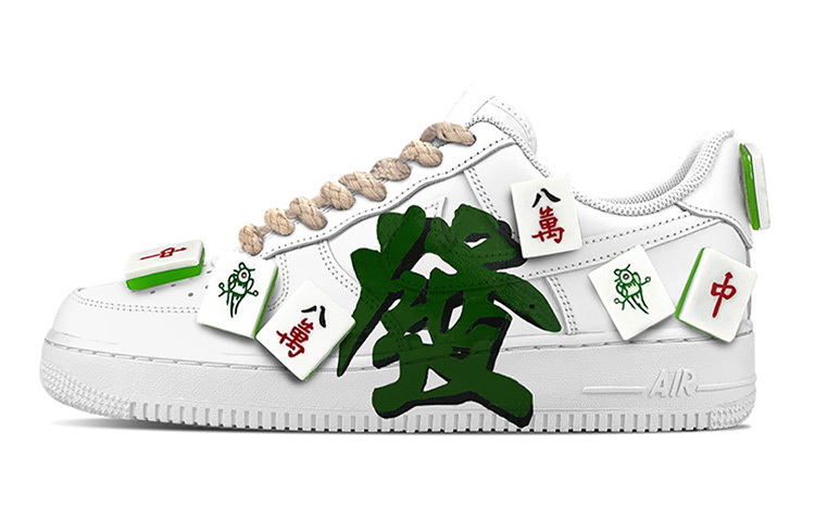 

Кроссовки Nike Air Force 1 Skateboard Shoes Women's Low-Top Green White