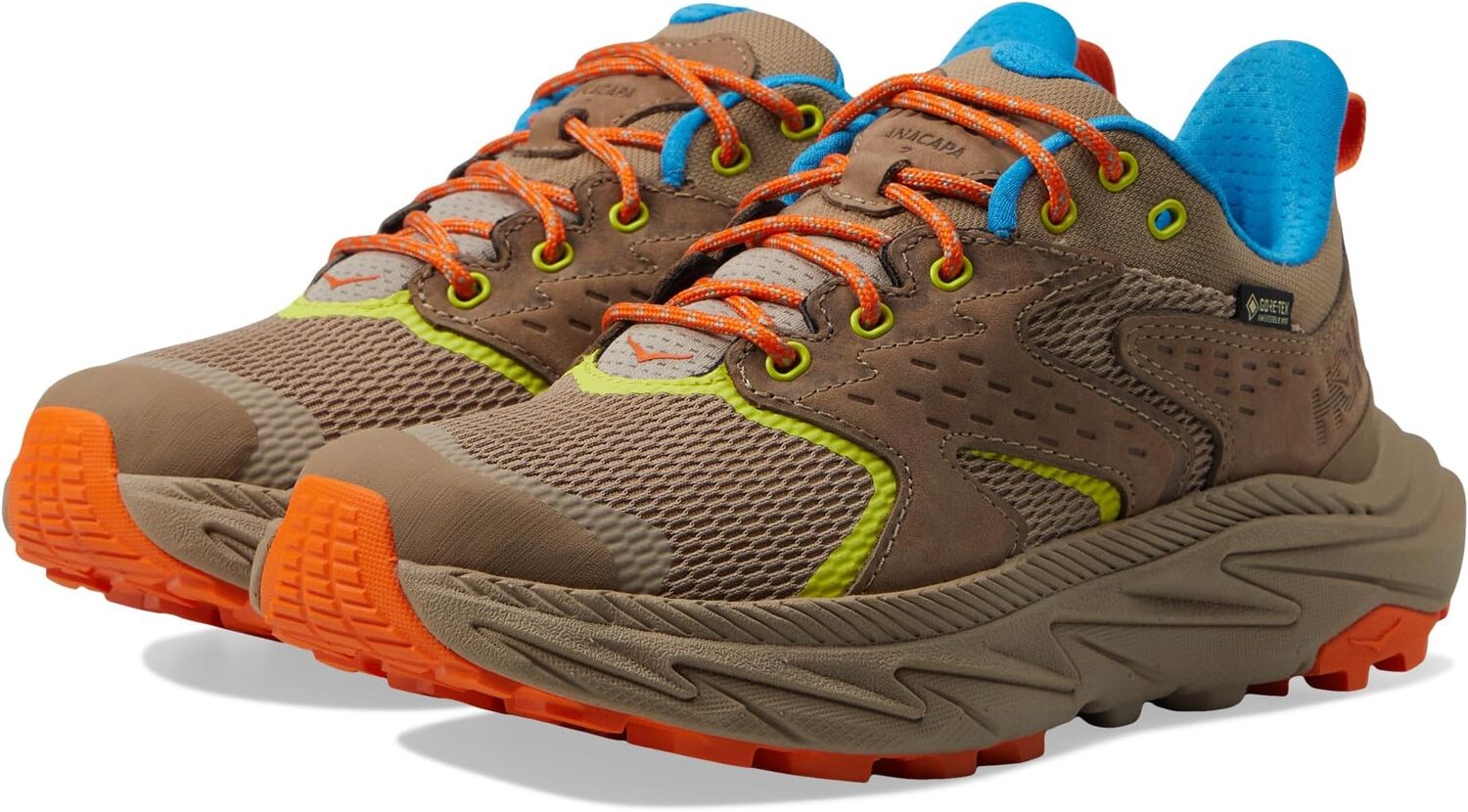 

Походная обувь Anacapa 2 Low GTX Hoka, цвет Dune/Vibrant Orange