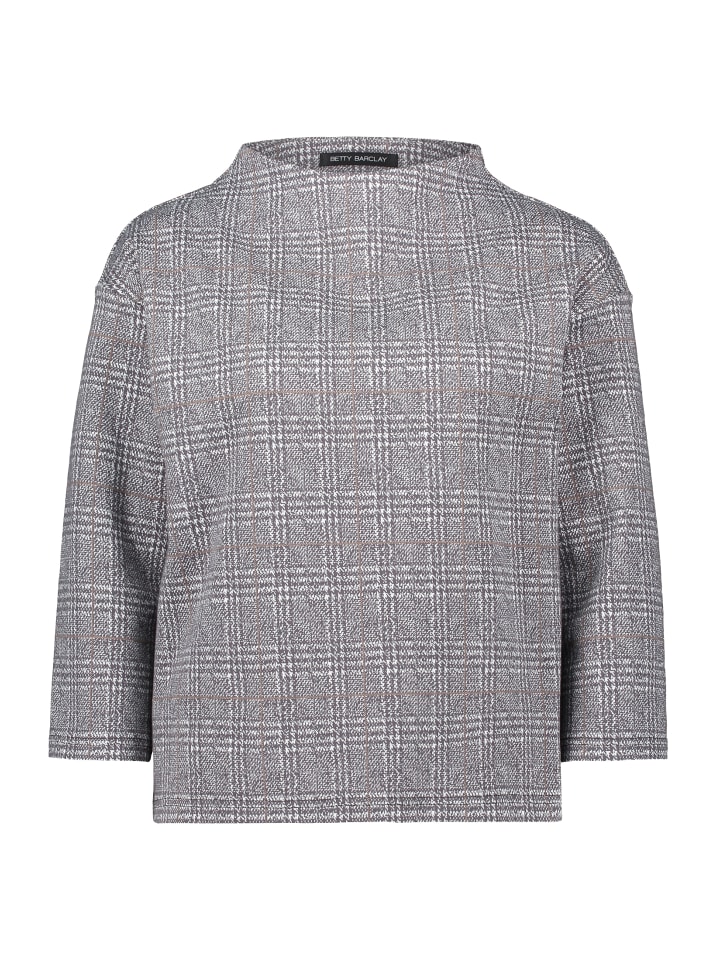 

Толстовка с воротником серо-бежевого цвета Betty Barclay, Бежевый, Толстовка с воротником серо-бежевого цвета Betty Barclay