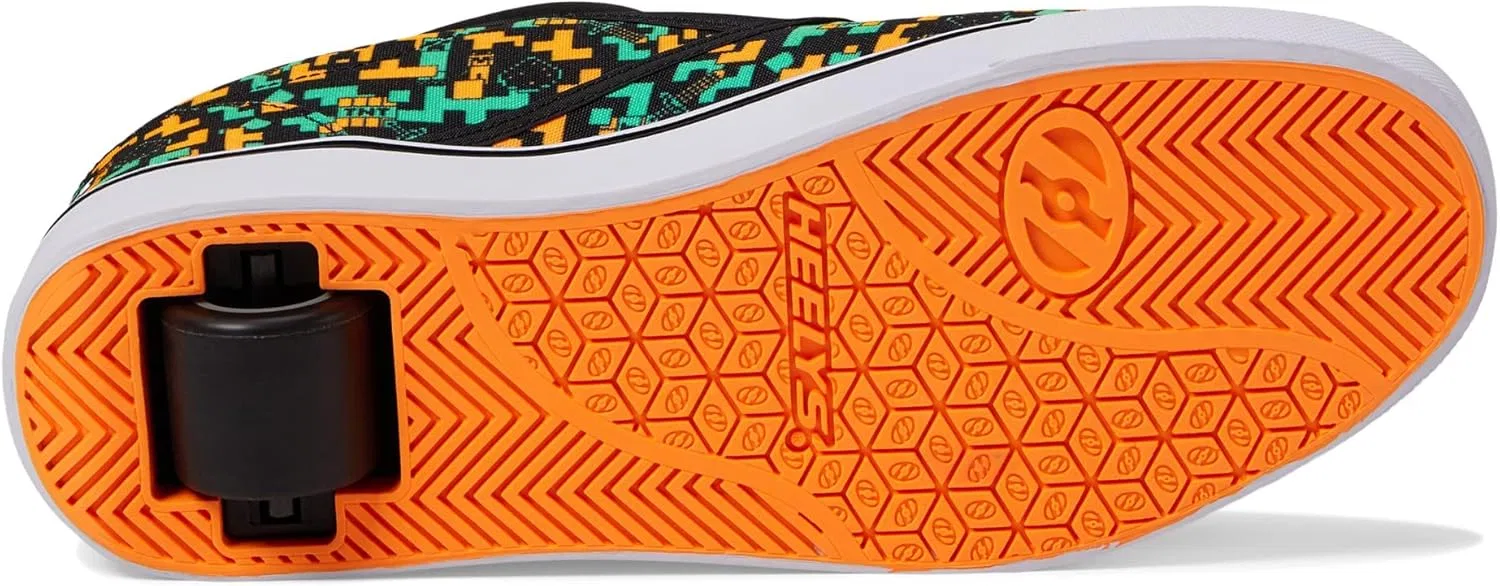 Кроссовки HEELYS Men's J3T FX Minecraft Wheels Skate Trainers, Black Orange Blue — фото 3