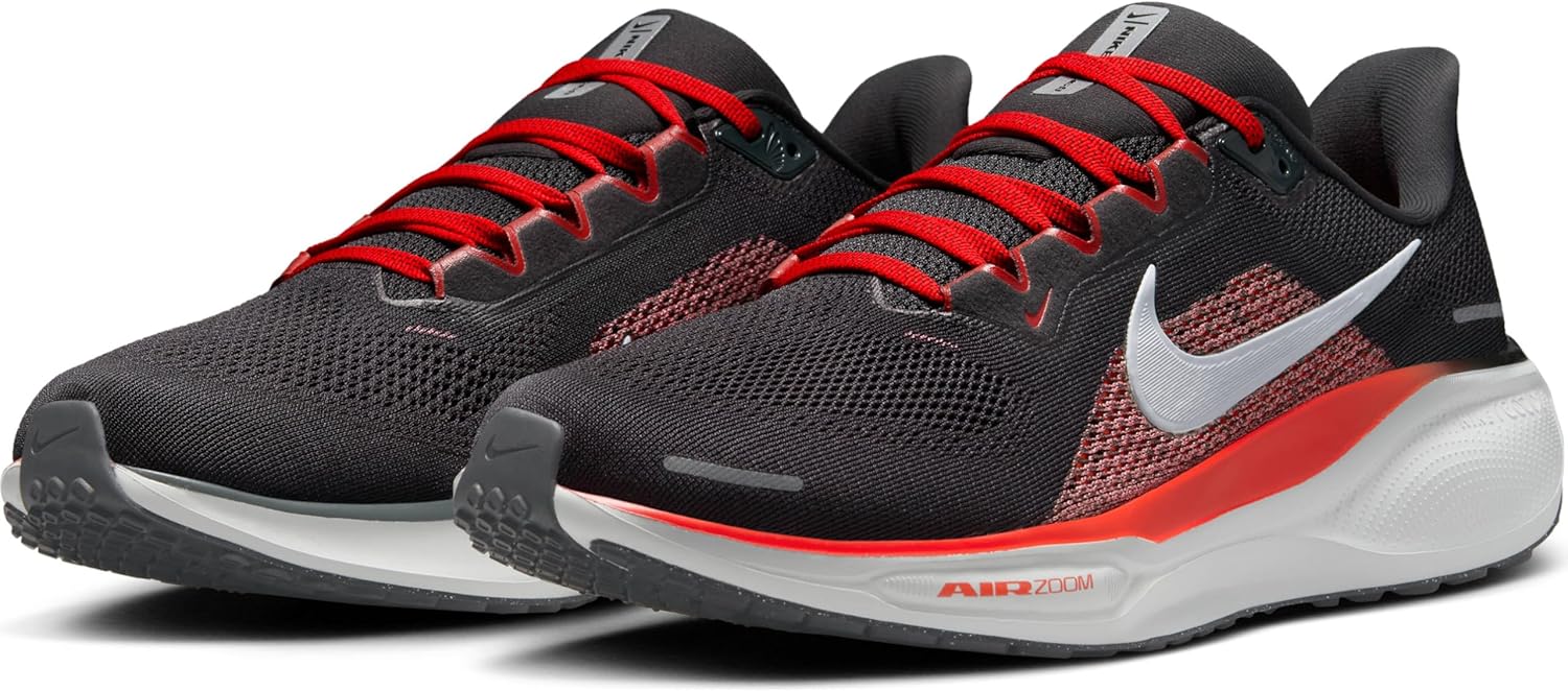 Мужские кроссовки Nike Air Zoom Pegasus 40, серый/алый — фото 2