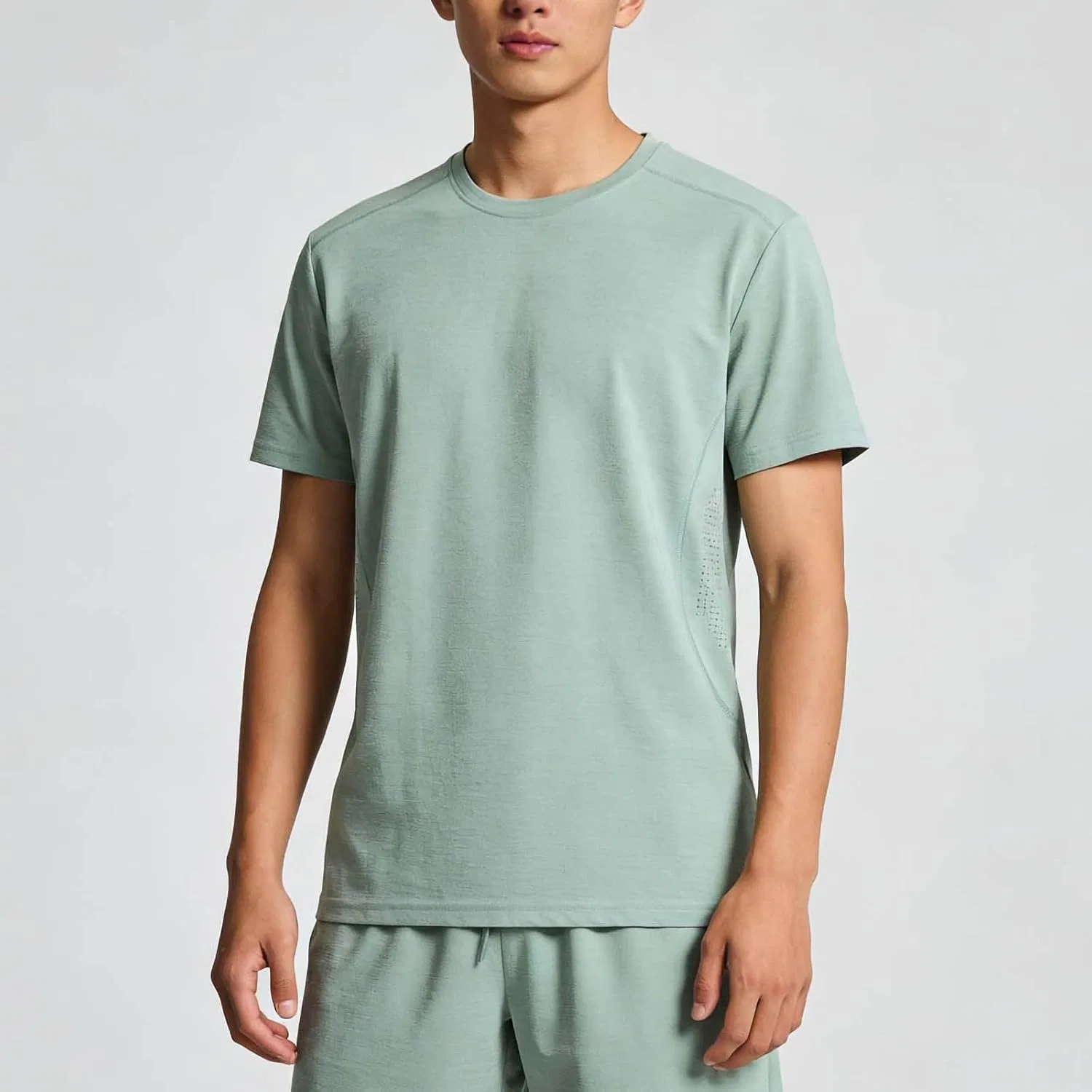 Футболка спортивная Athletic Running Tops, Green — фото 2