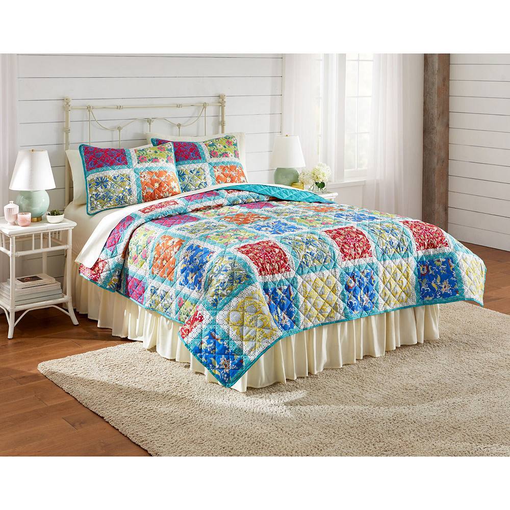 

Brylanehome Trina Набор одеял из 3 предметов BrylaneHome, цвет Blue Multi